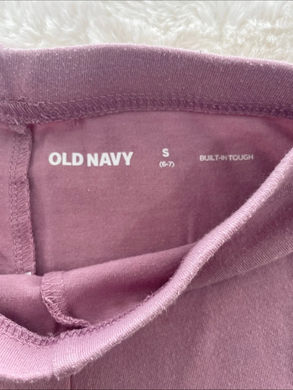 SALE! Old Navy Kids Mauve Leggings - Lightweight Stretch Bottoms Size S (6-7)